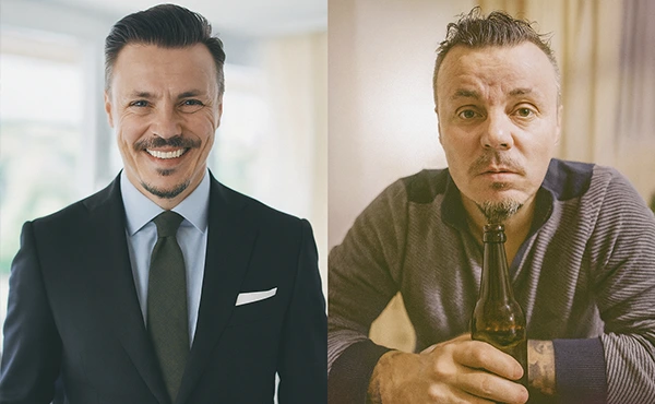 Сергей Симонов до и после